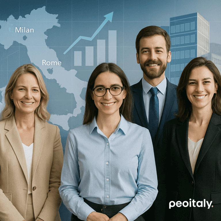 Peoitaly - Il tuo partner multilingue per il reclutamento internazionale. Talenti madrelingua grazie al nostro network globale